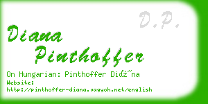 diana pinthoffer business card